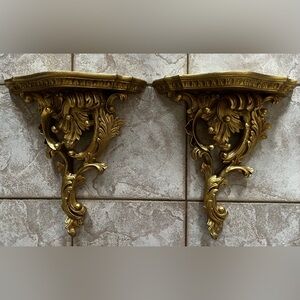 Elegant Gold Wall Sconce Set